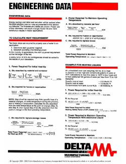 Engineering Data Pages